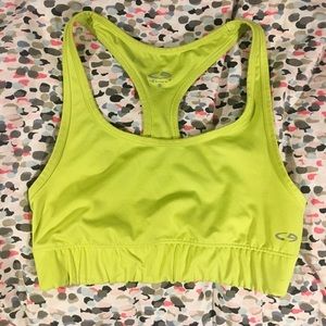 Champion lime green sports bra